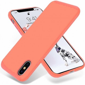 Silicone case iPhone X / Xs - oranje