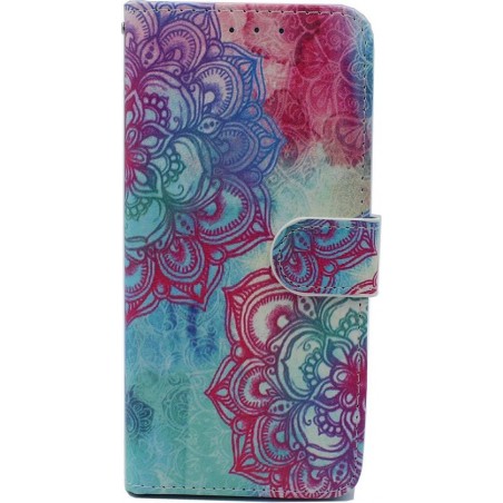 Samsung Galaxy A51 Hoesje - Portemonnee Book Case met Print - Kaarthouder & Magneetlipje - Mandala