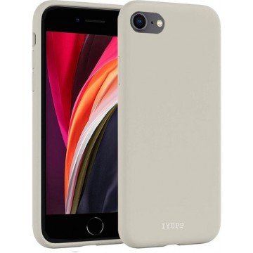 IYUPP iPhone 7 / 8 / SE 2020 Siliconen Hoesje Grijs - Full Body - Premium