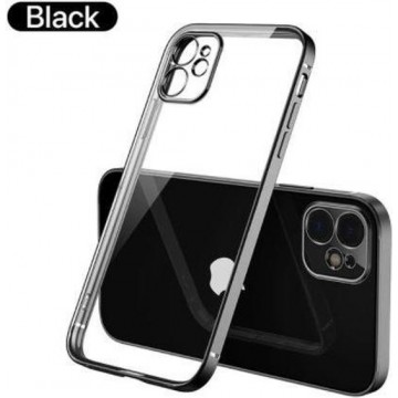 ShieldCase iPhone 11 vierkante metallic case - zwart