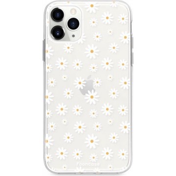 FOONCASE iPhone 11 Pro hoesje TPU Soft Case - Back Cover - Madeliefjes