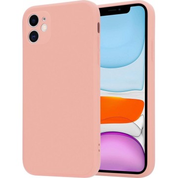 ShieldCase iPhone 11 vierkante silicone case - roze
