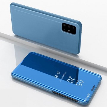 Samsung Galaxy A51 Hoesje - Mirror View Case - Blauw