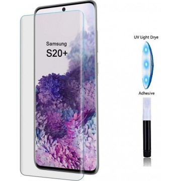 UV lichtbestraling Tempered Glass Screenprotector Samsung Galaxy S20 Plus