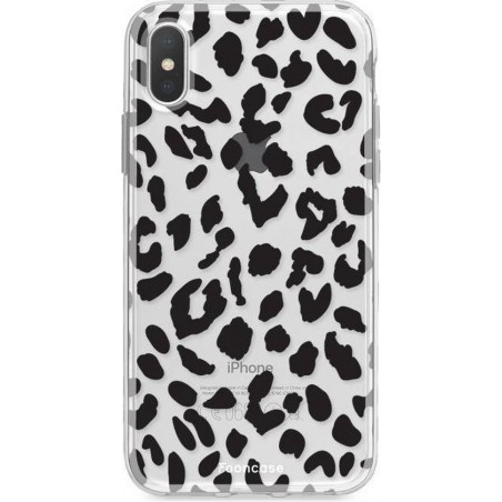 FOONCASE iPhone XS Max hoesje TPU Soft Case - Back Cover - Luipaard / Leopard print