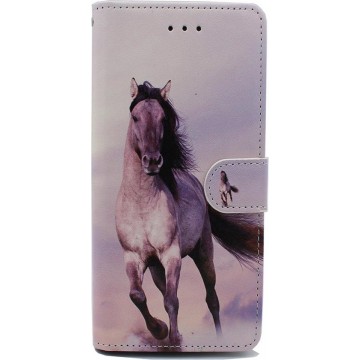 Samsung Galaxy A51 Hoesje - Portemonnee Book Case met Print - Kaarthouder & Magneetlipje - Paard