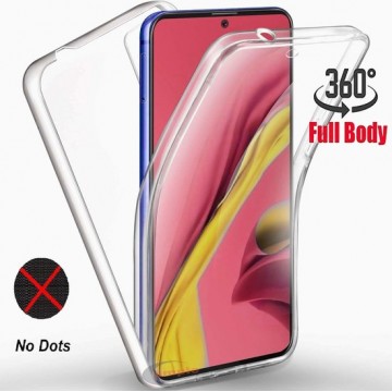 Samsung Galaxy A51 Hoesje 360Â° TPU 2 in 1 Case Transparant