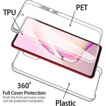 Samsung Galaxy Note 10 Lite 2020 360° TPU 2 in 1 Case Hoesje Transparant
