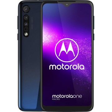 Motorola One Macro - 64GB - Space Blue (Blauw)