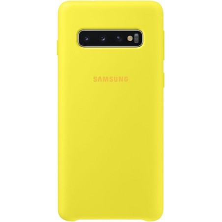 Samsung Silicone Cover - voor Samsung Galaxy S10 - Geel