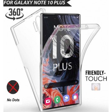 Ntech 360° Hoesje 2 in 1 Case - Samsung Galaxy Note 10 Plus Transparant
