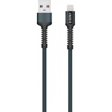Eisenz EZ922 Toughness Lightning iPhone Kabel 2.4A Fast Cable - blauw 3 Meter