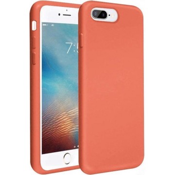 Silicone case iPhone 8 Plus / 7 Plus - oranje