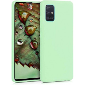 Samsung Galaxy A41 Hoesje Groen Siliconen - Full Body