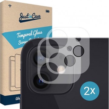 Just in Case Tempered Glass voor de Apple iPhone 12 Mini Camera Lens 2 stuks