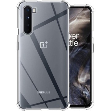 OnePlus Nord Hoesje - OnePlus Nord Hoesje Transparant Shock Proof Cover Case Hoes