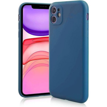 Shieldcase Siliconen hoesje met camera bescherming iPhone 11 - blauw