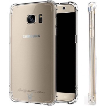 Samsung Galaxy S6 Edge Hoesje Transparant - Shock Proof Siliconen Case