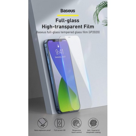 Apple iPhone 12 / 12 Pro- screenprotector - screen protector - glazen schermbeschermer - Transparant 1+1 Gratis