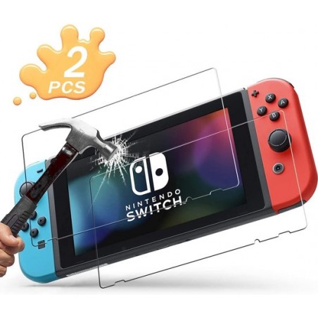 Nintendo Switch Screenprotector Glas - Tempered Glass Screen Protector - 2x