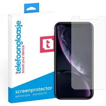iPhone Xr Screenprotector Glas - Tempered glass - Standard Fit - Screenprotector iPhone Xr
