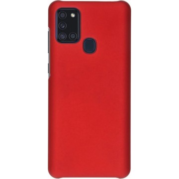 Effen Backcover Samsung Galaxy A21s hoesje - Rood