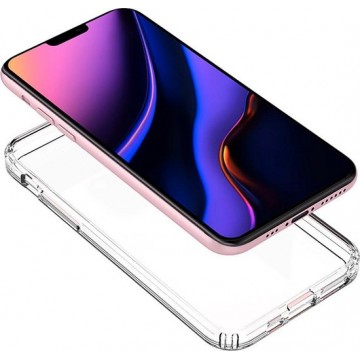 MaxiQualis Transparante Hard case voor iPhone 11 6.1" | 2 IN 1: case en bumper | 100% transparant