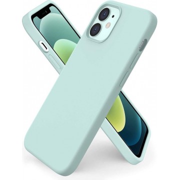 iPhone 12 / iPhone 12 Pro Hoesje Nano Liquid Siliconen Back - TPU Soft case - Mint Groen