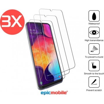 Epicmobile - 3Pack  Samsung Galaxy A42 Screenprotector - Tempered Glass – 3Pack voordeelbundel