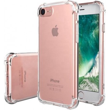 Transparant TPU Siliconen Case backcover Hoesje voor iPhone 8 (verstevigde randen)