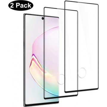 Samsung Galaxy Note 10 Plus Screenprotector Glas - Tempered Glass Screen Protector - 2x