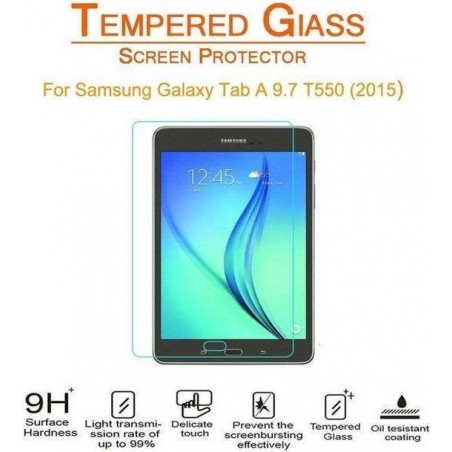Tempered glass Glazen Screenprotector  (0.3mm) voor Samsung Galaxy Tab A 9.7 inch SM - T550