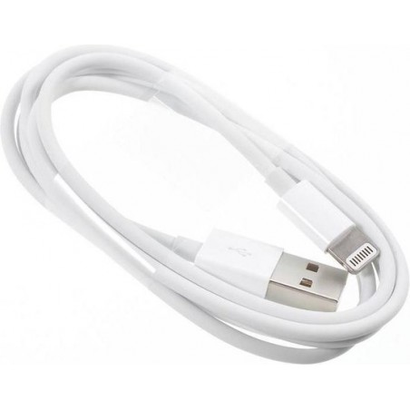 iPhone 5/5S/6/6S/iPad Lightning Kabel MFI Wit 1M - OPSO