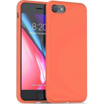 Silicone case iPhone 7 / 8  - oranje