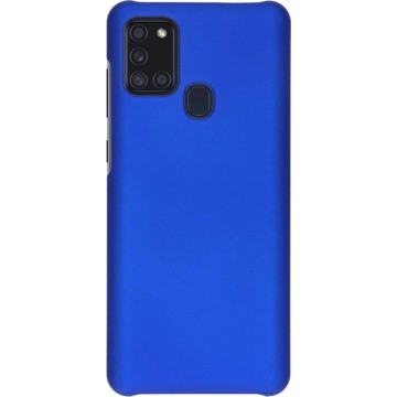 Effen Backcover Samsung Galaxy A21s hoesje - Blauw