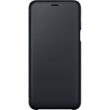 Samsung Galaxy A6 Plus Wallet Cover - Zwart