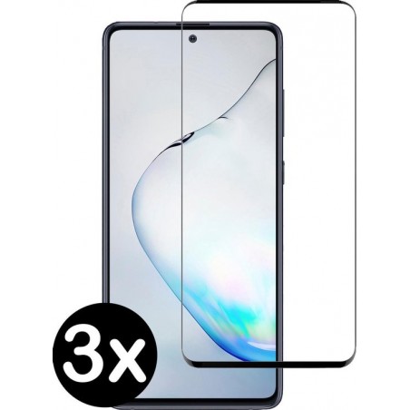 Samsung Galaxy Note 10 Lite Screenprotector Tempered Glass - 3 PACK
