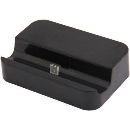 Micro USB Dock - smartfone - tablet - universeel - Zwart