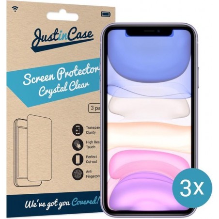 Just in Case Screen Protector Apple iPhone 11 - Crystal Clear - 3 stuks