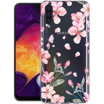 iMoshion Design voor de Samsung Galaxy A50 / A30s hoesje - Bloem - Roze