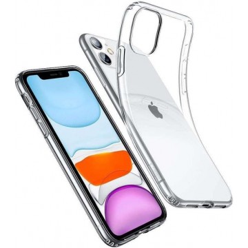 iPhone 11 hoesje/cover siliconen extra dun transparant