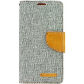 Canvas Book case - voor de Apple iPhone 5/5S/SE  -grijs