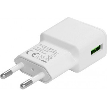 Grab 'n Go 2.4 Amp Single USB Fast Charger White