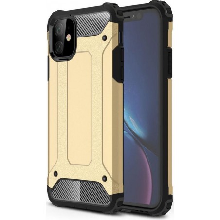 Apple IPhone 11 Hoesje Shock Proof Hybride Back Cover Goud