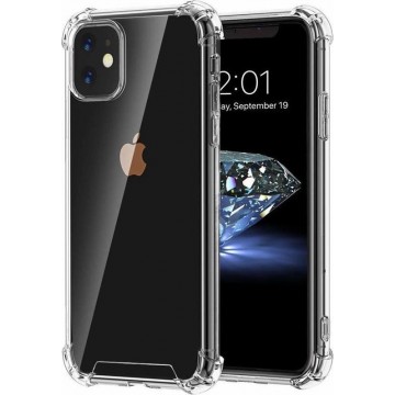 Mobieltjes en Zo Apple iPhone 11 Anti-Shock TPU Case Transparant