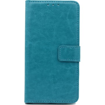 Oppo A52 Hoesje Turquoise - Portemonnee Book Case - Kaarthouder & Magneetlipje