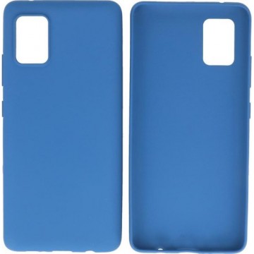 Bestcases Backcover Color Telefoonhoesje Samsung Galaxy A41 - Navy