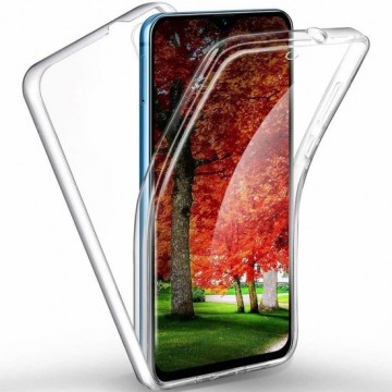 Ntech Samsung Galaxy A2 Core Dual TPU Case hoesje 360° Cover 2 in 1 Case ( Voor en Achter) Transparant