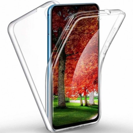 Ntech Samsung Galaxy A2 Core Dual TPU Case hoesje 360° Cover 2 in 1 Case ( Voor en Achter) Transparant