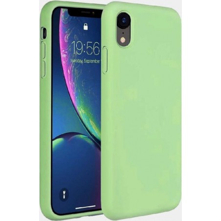 Silicone case iPhone Xr - lichtgroen